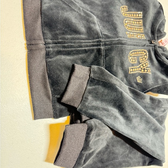 Juicy Couture Black Velour Tracksuit 3T NWT - Picture 4 of 8